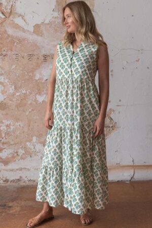 Boho Tiered Maxi Dress Buttercup