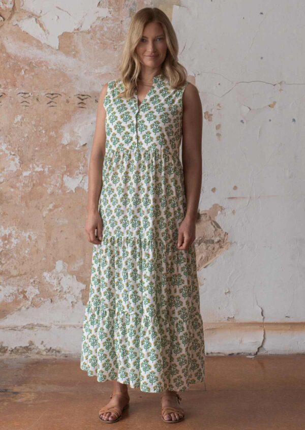 Boho Tiered Maxi Dress Buttercup - Image 3