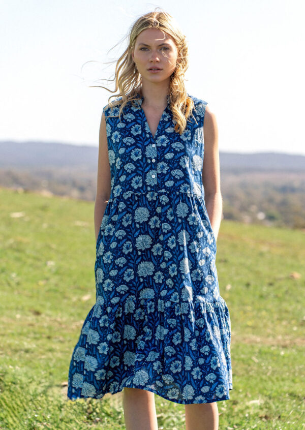 Ember Midi Dress Blue Meadow - Image 2