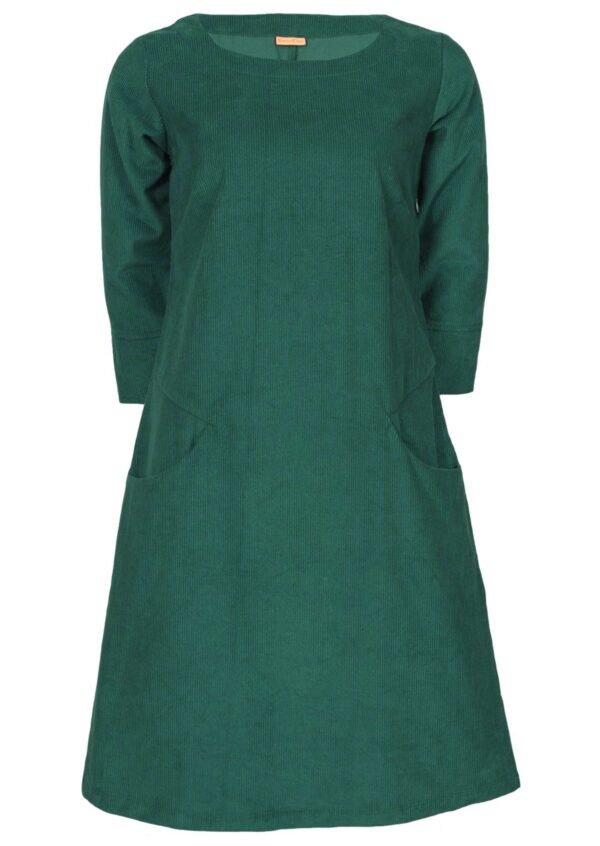 Corduroy Dress Hunter Green - Image 7