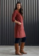Corduroy Dress Burnt Henna