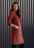 Corduroy Dress Burnt Henna