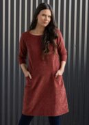 Corduroy Dress Burnt Henna