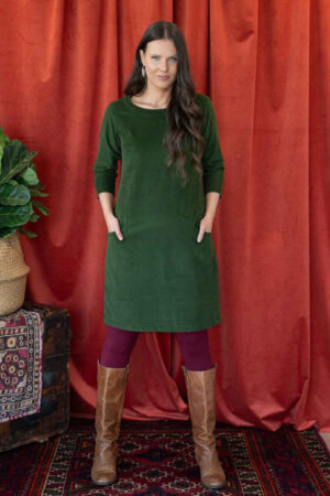 Corduroy Dress Douglas Fir