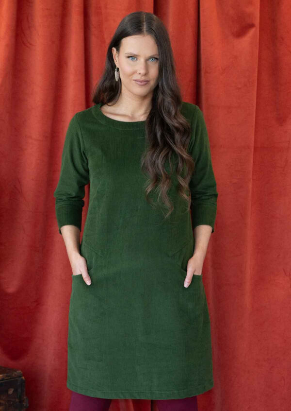 Corduroy Dress Douglas Fir - Image 8