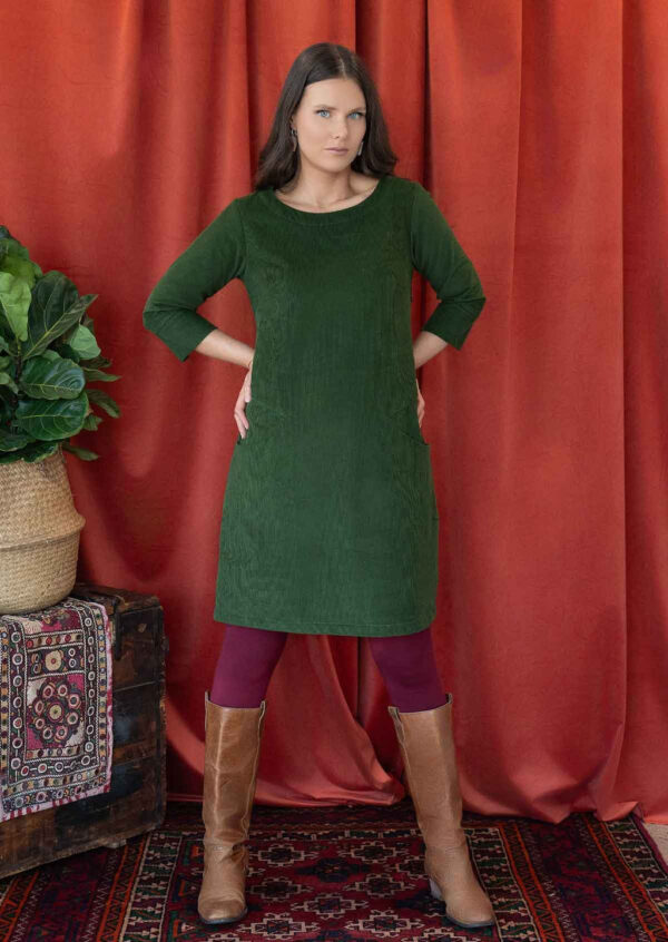 Corduroy Dress Douglas Fir - Image 5
