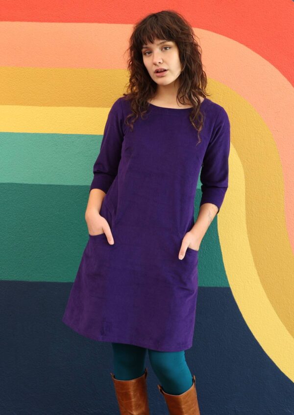 Corduroy Dress Parachute Purple - Image 3
