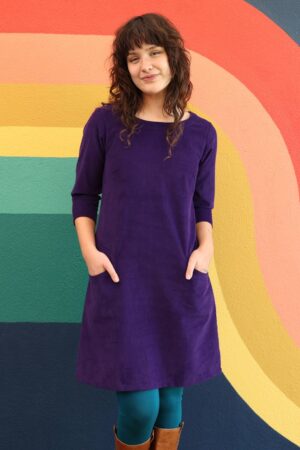 Corduroy Dress Parachute Purple