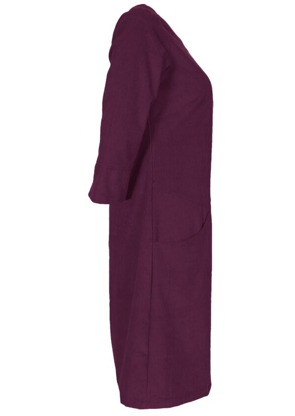 Corduroy Dress Plum Caspia - Image 6