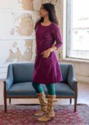 Corduroy Dress Plum Caspia