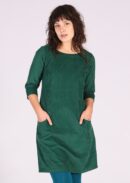 Corduroy Dress Hunter Green