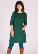Corduroy Dress Hunter Green