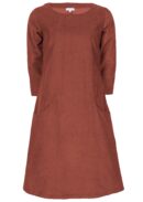 Corduroy Dress Burnt Henna