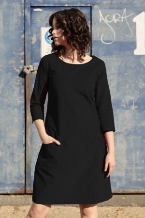 Corduroy Dress Black