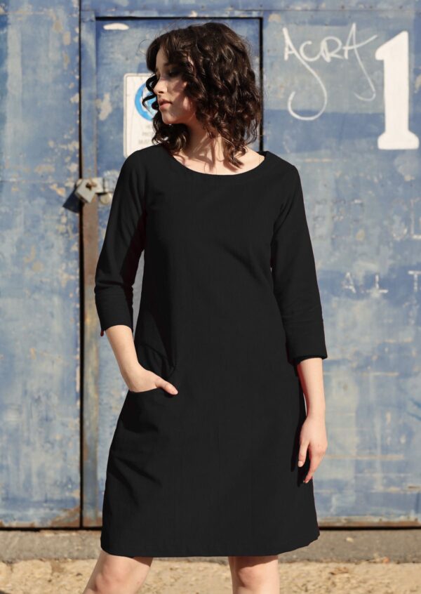 Corduroy Dress Black
