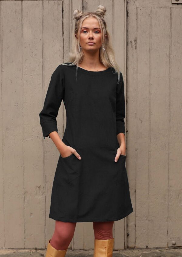 Corduroy Dress Black - Image 2