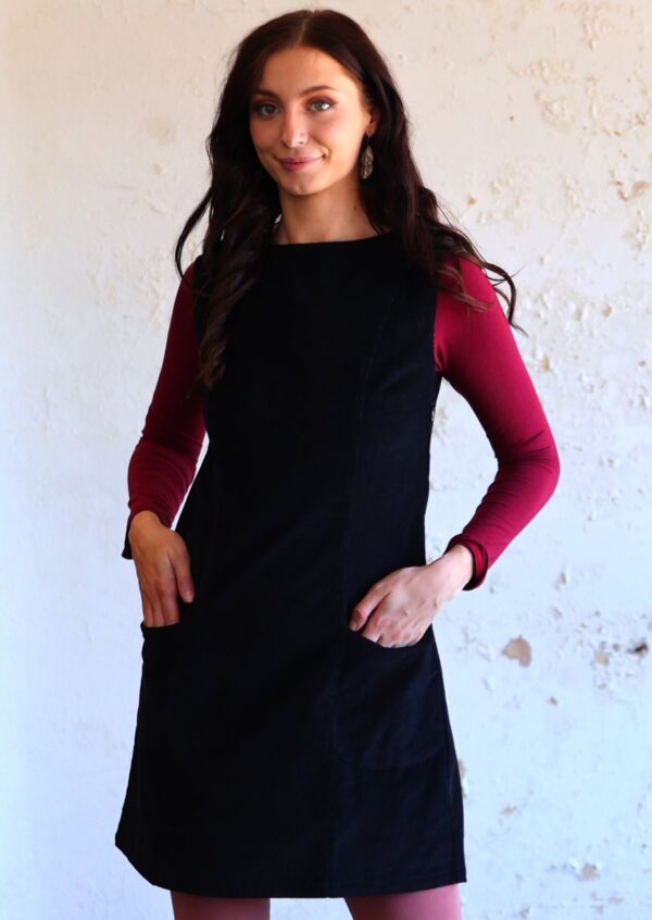 Pocket Corduroy Tunic Black - Image 7