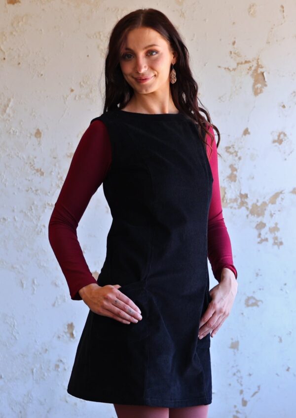 Pocket Corduroy Tunic Black - Image 2