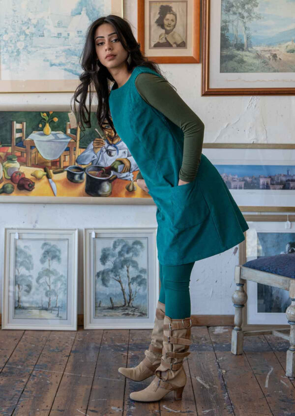 Pocket Corduroy Tunic Everglade - Image 3