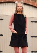 Pocket Corduroy Tunic Black