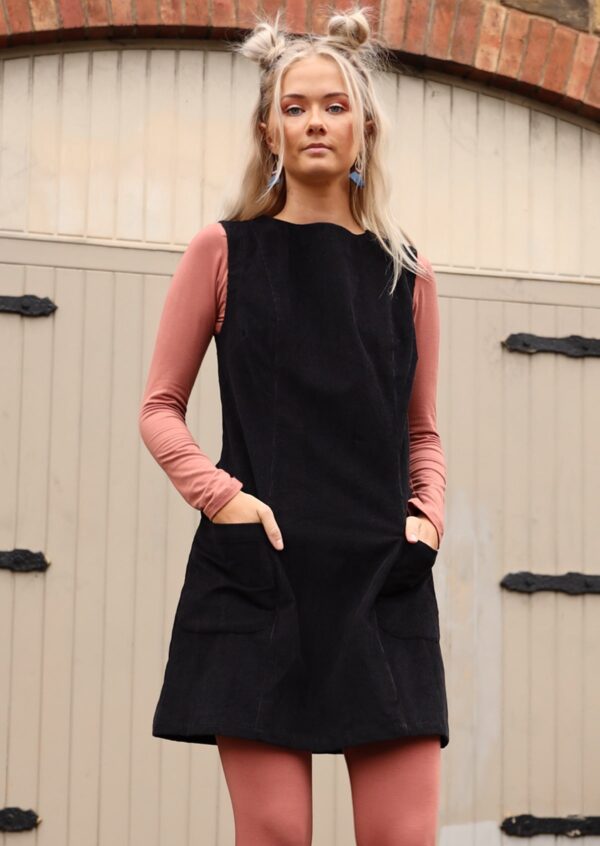 Pocket Corduroy Tunic Black - Image 5