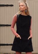 Pocket Corduroy Tunic Black