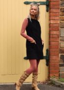 Pocket Corduroy Tunic Black