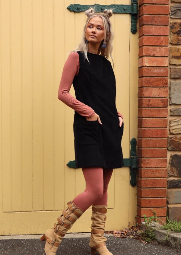 Pocket Corduroy Tunic Black - Image 8