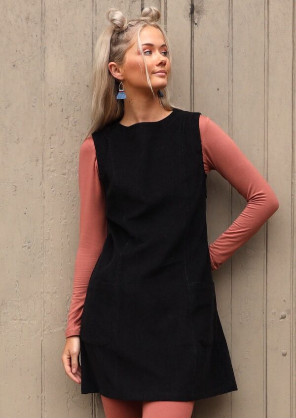 Pocket Corduroy Tunic Black - Image 9