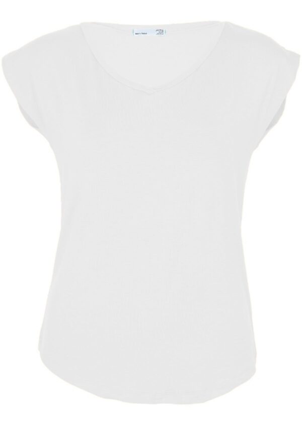 Simple Top V-neck White - Image 7