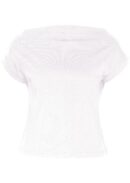 Wide Neck Mod Top White
