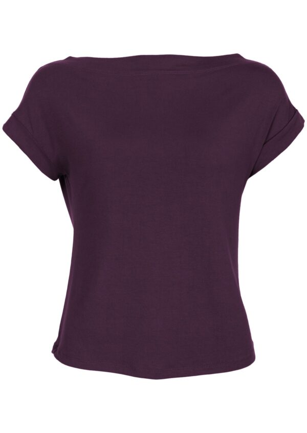 Wide Neck Mod Top Dark Purple - Image 4