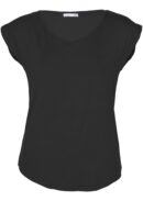 Simple Top V-neck Black