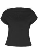 Wide Neck Mod Top Black
