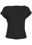 Wide Neck Mod Top Black