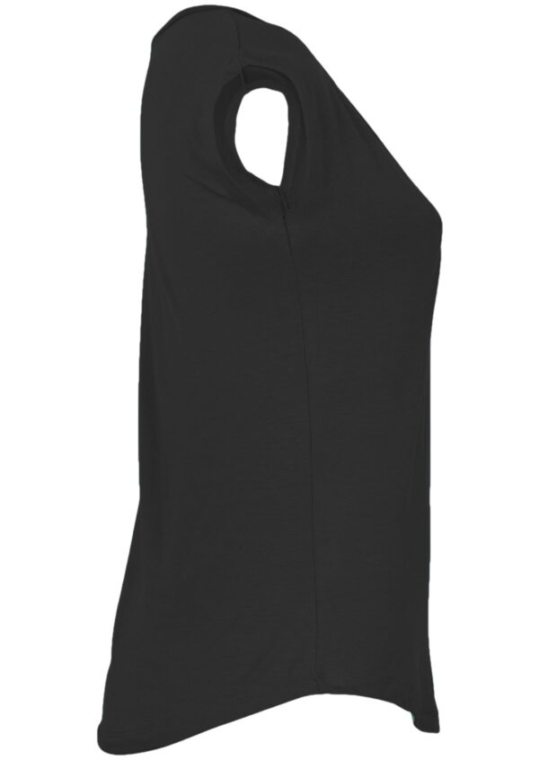 Simple Top V-neck Black - Image 7