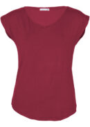 Simple Top V-neck Maroon