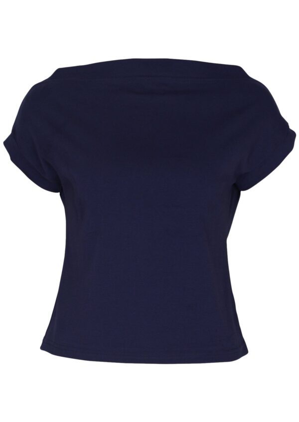 Wide Neck Mod Top Navy Blue - Image 6