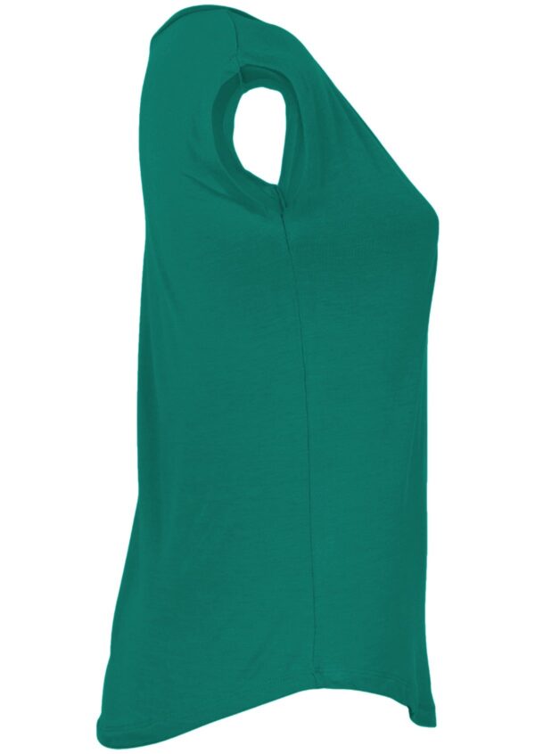 Simple Top V-neck Jade Green - Image 5