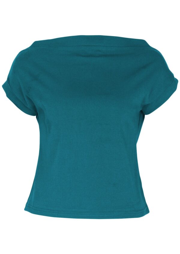 Wide Neck Mod Top Teal - Image 4